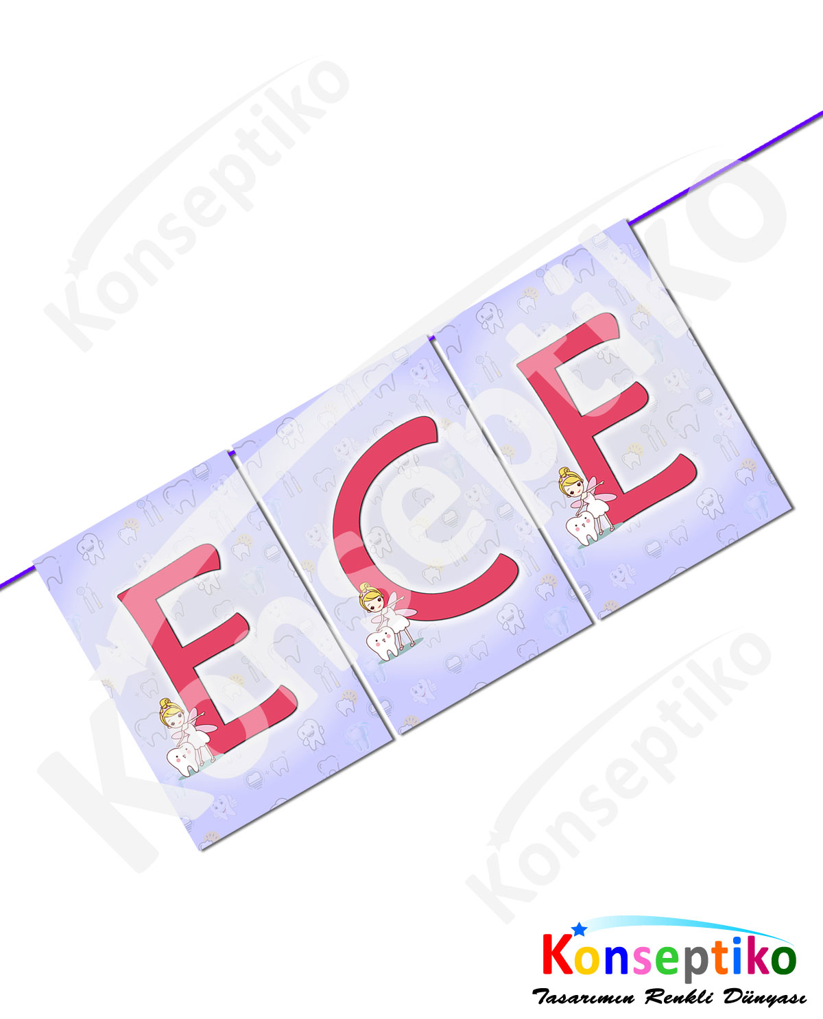 Diş Perili (Kız) - Harf (Banner)2