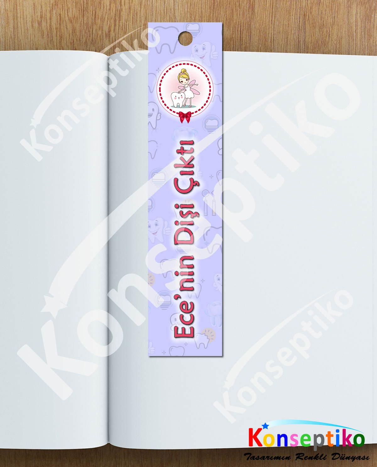 Diş Perili (Kız) - Kitap Ayracı