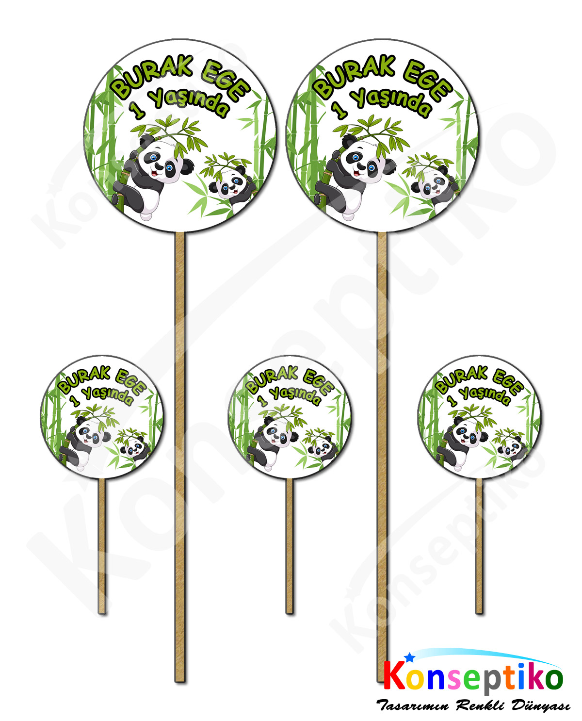 Panda - Kürdan Süs 20'li