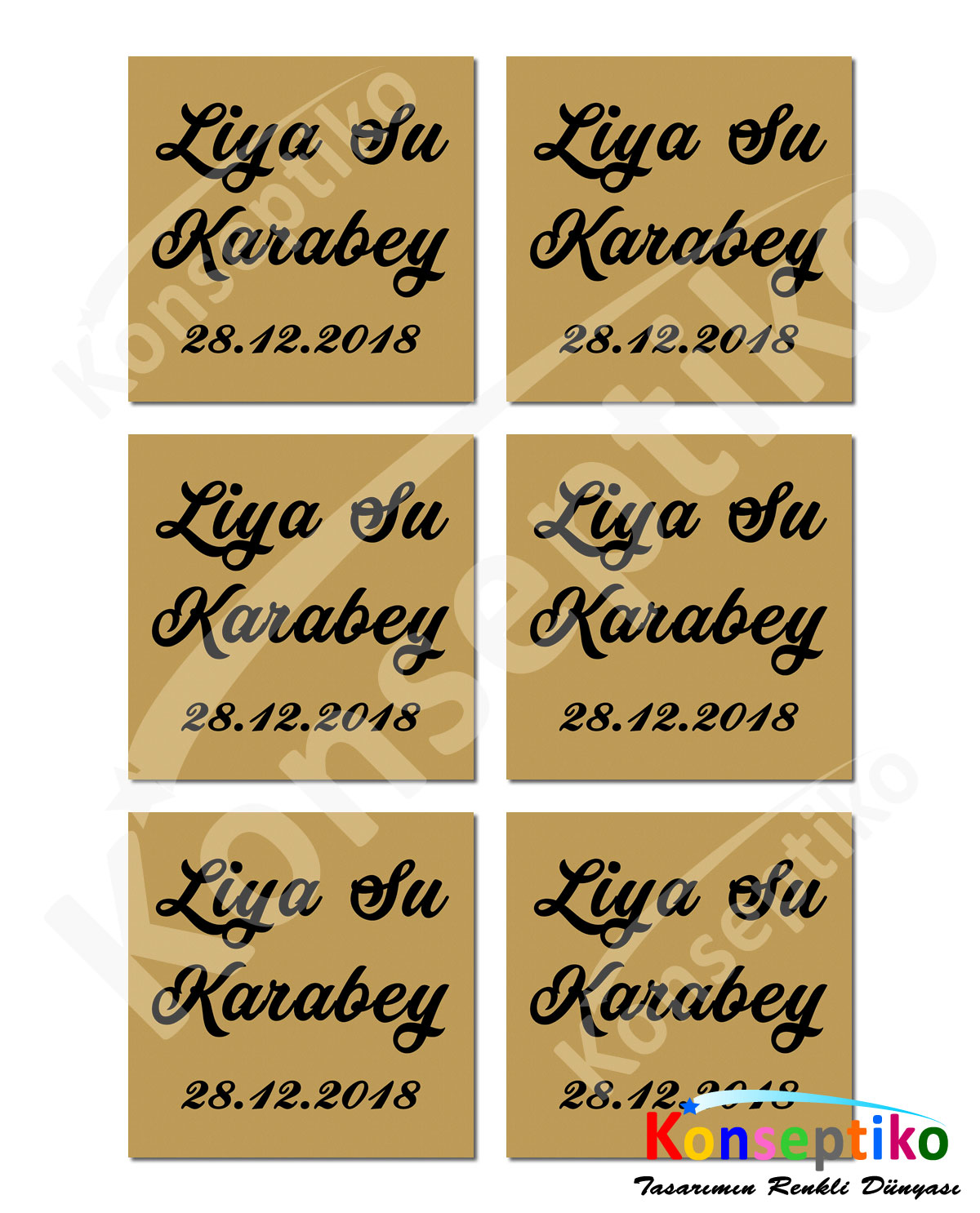 Kraft - Kare Karton 40'lı