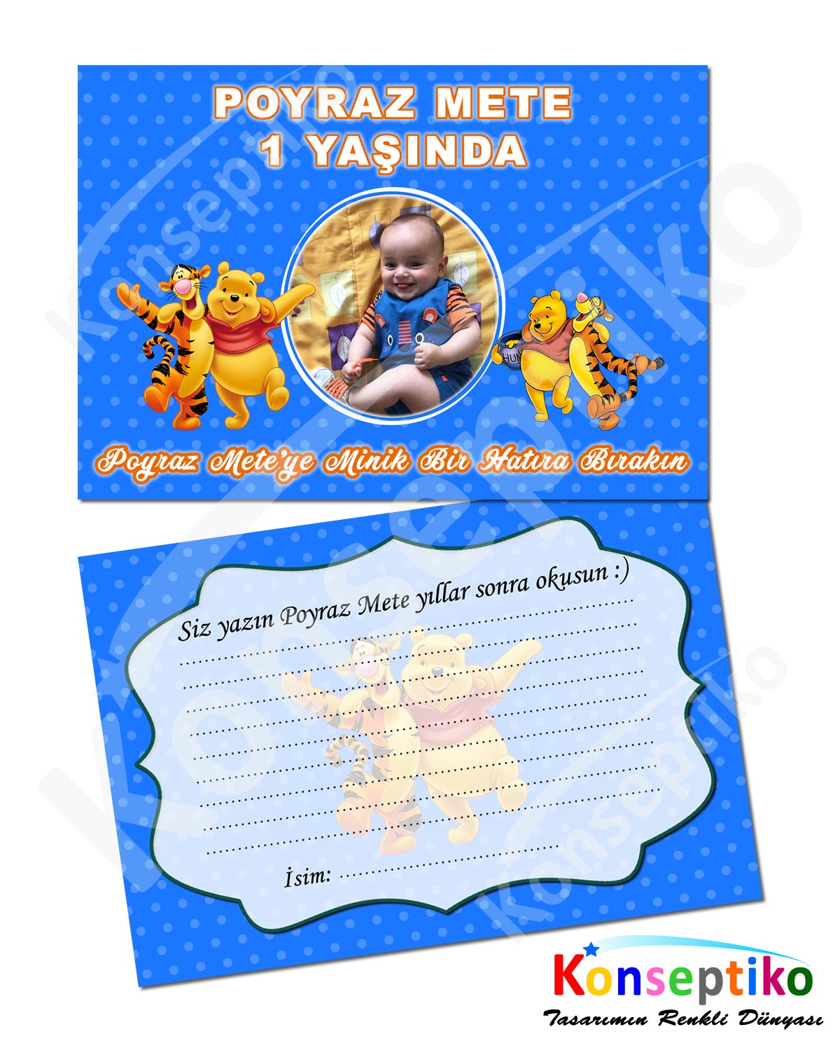 Winnie The Pooh - Anı Kartı