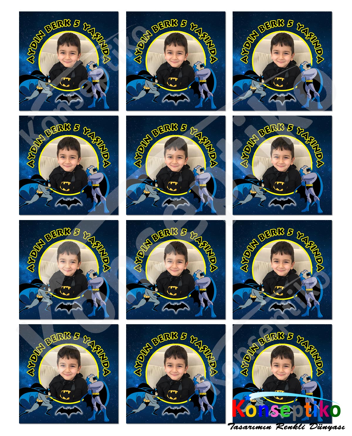 Batman - Kare Karton 40'lı