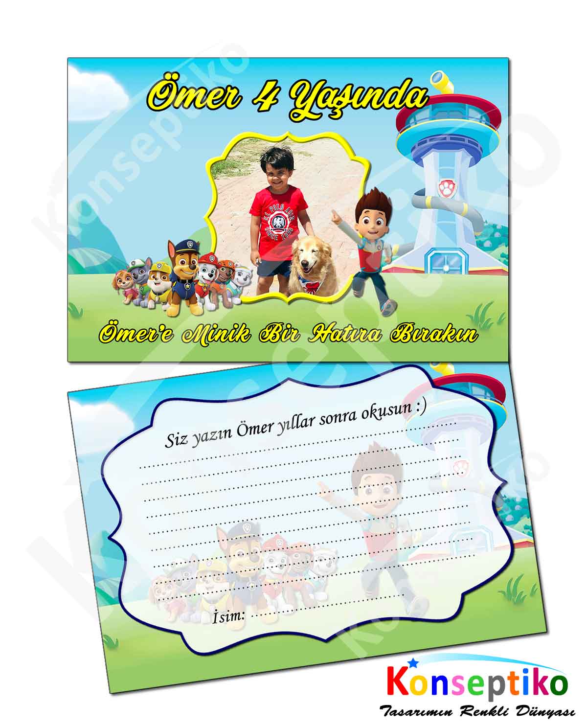 Paw Patrol - Anı Kartı
