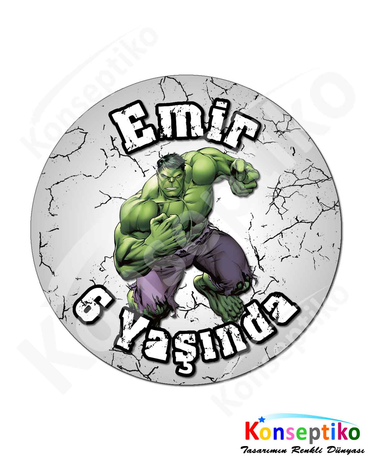Hulk - Yuvarlak Etiket 40'lı1