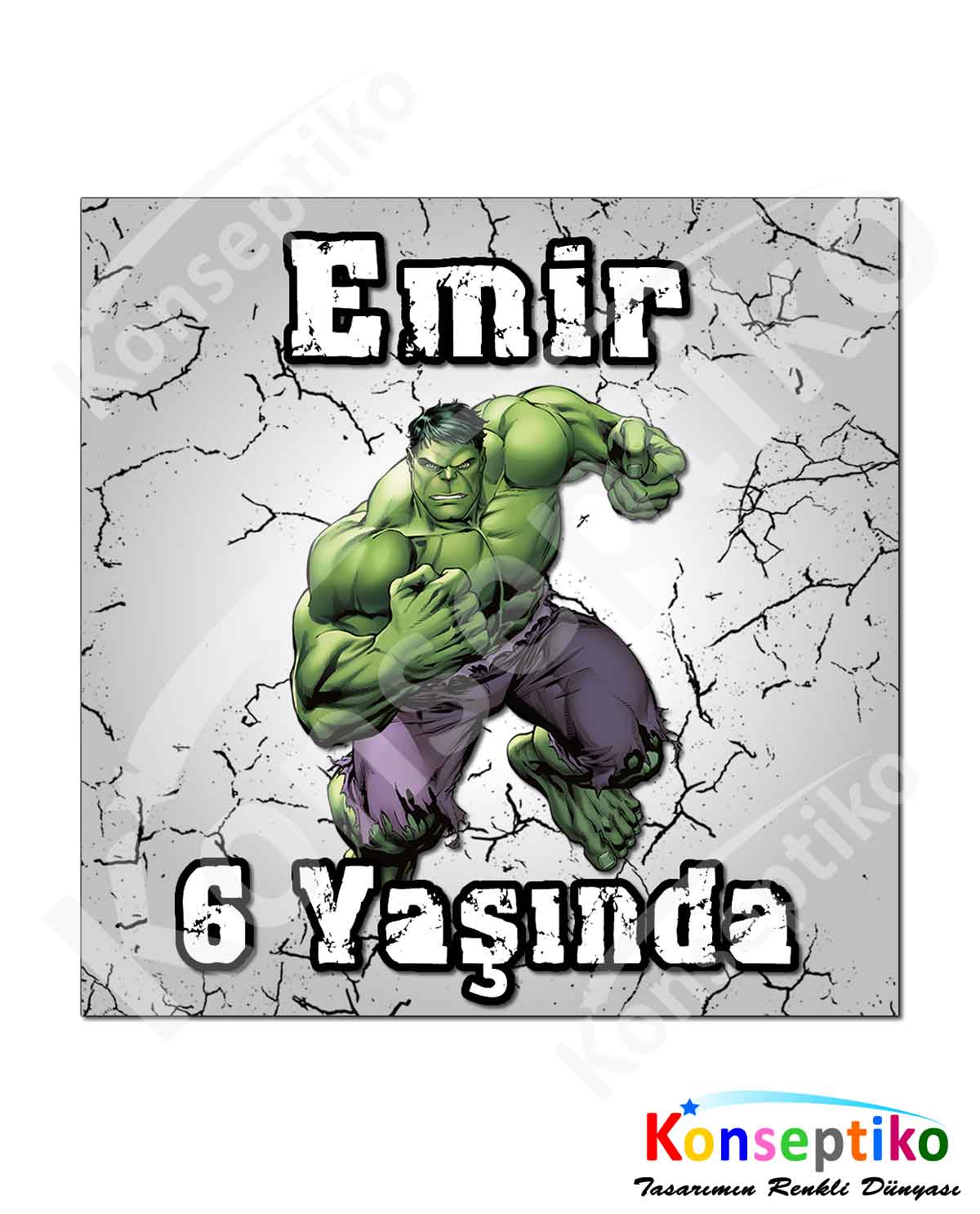 Hulk - Kare Etiket 40'lı